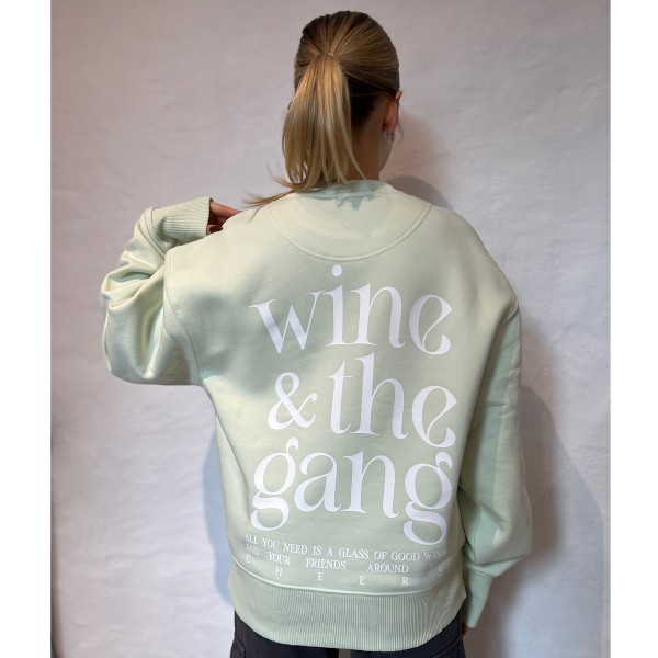 Sweater „wine & the gang" Stem Green
