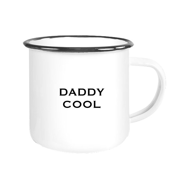 Emaillebecher „Daddy cool&quot;