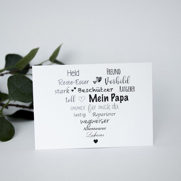 Postkarte „Mein Papa“